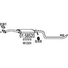 01.58520 MTS Средний глушитель выхлопных газов
