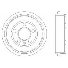 61238 PAGID Тормозной барабан