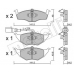 22-0345-1 METELLI Комплект тормозных колодок, дисковый тормоз