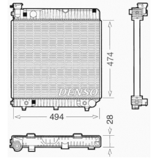 DRM17002 DENSO Радиатор, охлаждение двигателя