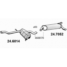 24.6014 ASSO Средний глушитель выхлопных газов