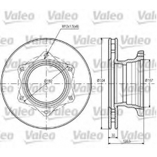 187109 VALEO Тормозной диск