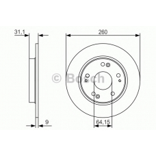 0 986 479 V21 BOSCH Тормозной диск