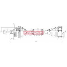 VW1138923A KAMOKA Приводной вал