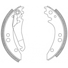 BSA2065.00 OPEN PARTS Комплект тормозных колодок