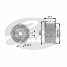 T41226 GATES Паразитный / ведущий ролик, зубчатый ремень