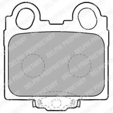 LP1510 DELPHI Комплект тормозных колодок, дисковый тормоз