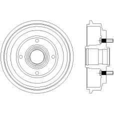 61267 PAGID Тормозной барабан