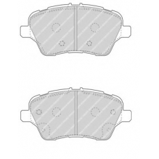 FDB4612 FERODO Комплект тормозных колодок, дисковый тормоз