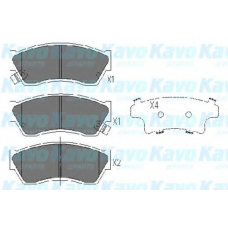 KBP-8504 KAVO PARTS Комплект тормозных колодок, дисковый тормоз