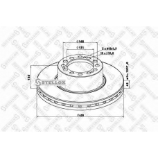 85-00815-SX STELLOX Тормозной диск