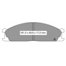 835270 Vema Комплект тормозных колодок, дисковый тормоз