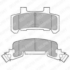 LP1257 DELPHI Комплект тормозных колодок, дисковый тормоз