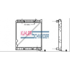 0449702 KUHLER SCHNEIDER Радиатор, охлаждение двигател