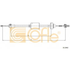 10.2842 COFLE Трос, управление сцеплением