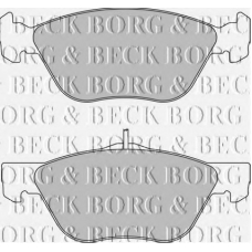 BBP1654 BORG & BECK Комплект тормозных колодок, дисковый тормоз