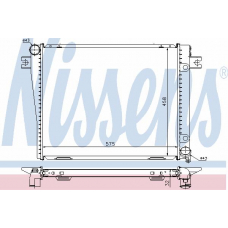 60602A NISSENS Радиатор, охлаждение двигателя