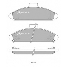 LVXL126 MOTAQUIP Комплект тормозных колодок, дисковый тормоз