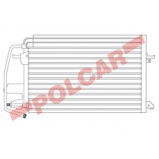 3206K8B1 POLCAR Skraplacze klimatyzacji