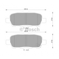 0 986 AB9 283 BOSCH Комплект тормозных колодок, дисковый тормоз