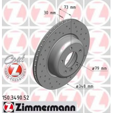 150.3490.52 ZIMMERMANN Тормозной диск