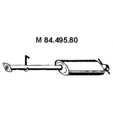 84.495.80 EBERSPACHER Средний глушитель выхлопных газов