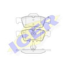 181576 ICER Комплект тормозных колодок, дисковый тормоз