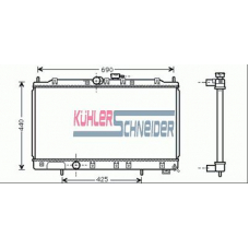 0513401 KUHLER SCHNEIDER Радиатор, охлаждение двигател