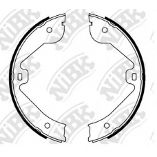 FN0638 NiBK Комплект тормозных колодок, стояночная тормозная с