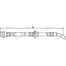 HOS3283 APEC Тормозной шланг