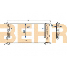 35724 BEHR Radiator