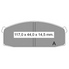 832370 Vema Комплект тормозных колодок, дисковый тормоз