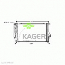 31-1413 KAGER Радиатор, охлаждение двигателя