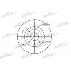 PBD2576 PATRON Тормозной диск