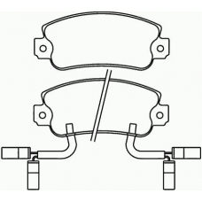 P 23 031 BREMBO Комплект тормозных колодок, дисковый тормоз