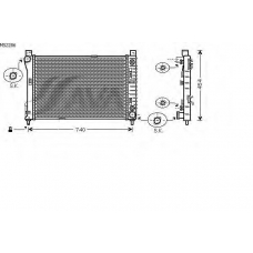 MS2286 AVA Радиатор, охлаждение двигателя