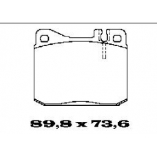 BL1059A2 FTE Комплект тормозных колодок, дисковый тормоз