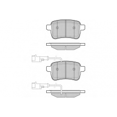 12-1438 E.T.F. Комплект тормозных колодок, дисковый тормоз
