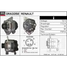 DRA3358 DELCO REMY Генератор