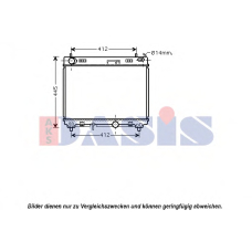 210185N AKS DASIS Радиатор, охлаждение двигателя