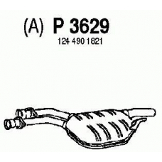 P3629 FENNO Средний глушитель выхлопных газов