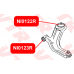 NI0123RP VTR Полиуретановый сайлентблок рычага передней подвески, передний