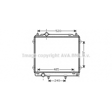 HY2162 AVA Радиатор, охлаждение двигателя