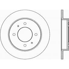 BDA1770.10 OPEN PARTS Тормозной диск