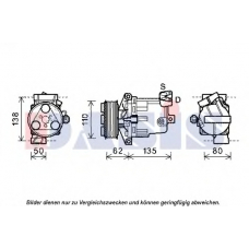 851924N AKS DASIS Компрессор, кондиционер