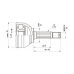 CVJ5061.10 OPEN PARTS Шарнирный комплект, приводной вал