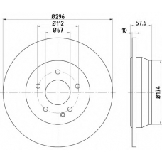 8DD 355 110-091 HELLA PAGID Тормозной диск