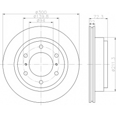 8DD 355 118-651 HELLA PAGID Тормозной диск