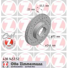 430.1457.52 ZIMMERMANN Тормозной диск