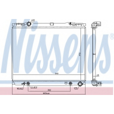66777 NISSENS Радиатор, охлаждение двигателя
